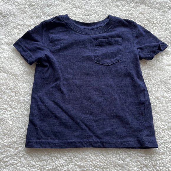 Peanut & Ollie 2-Piece Short Sleeve Graphic Tee Bundle Navy/Grey Boys 12m - Picture 4 of 6